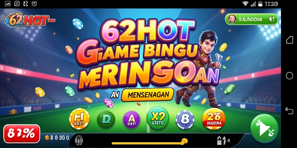 Screenshot gameplay 62HOT menunjukkan suasana seru permainan Bingo.