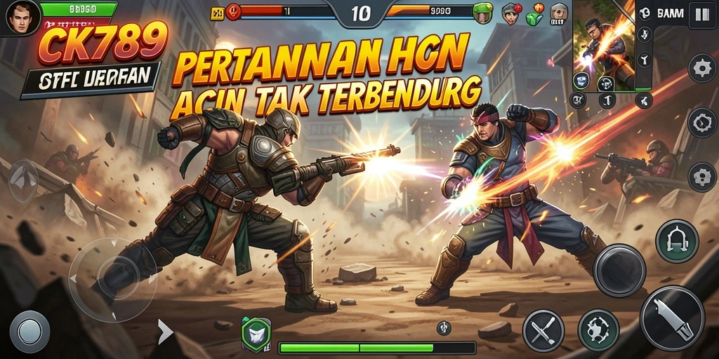 Tampilan utama gameplay CK789 dengan aksi pertarungan yang mendebarkan.