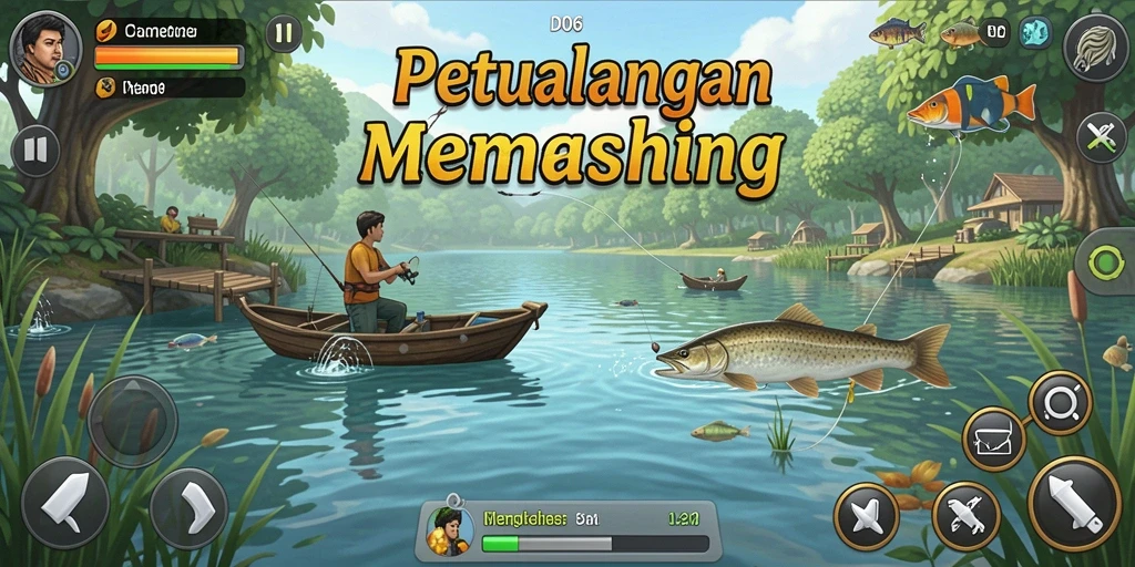 Tangkapan ikan yang menakjubkan dalam D06 dengan gameplay yang seru.