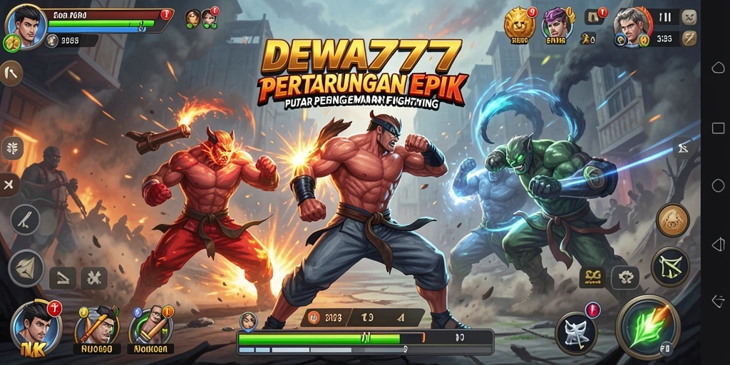Tampilan grafik memukau dari gameplay DEWA777 yang mendebarkan.