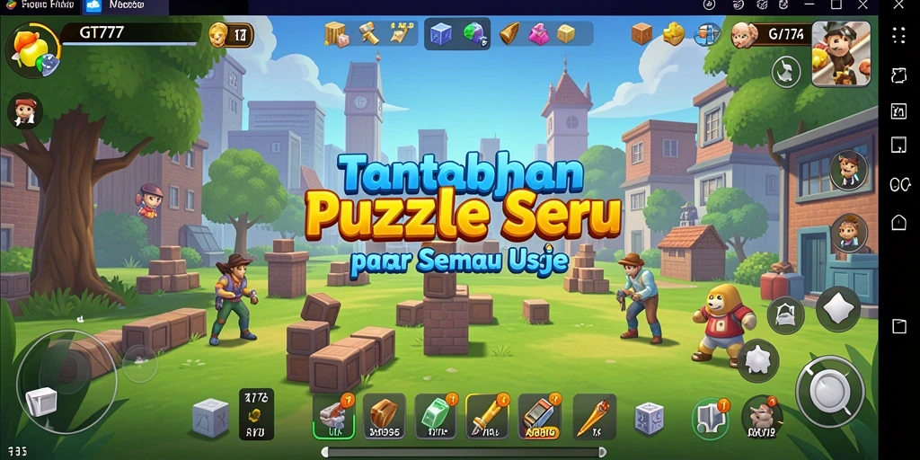Screenshot utama GT777 menampilkan gameplay Puzzle yang menantang dan menarik.
