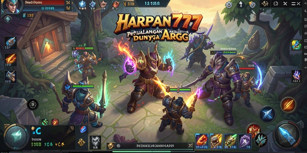 Tampilan gameplay interaktif dan seru dari HARAPAN777.