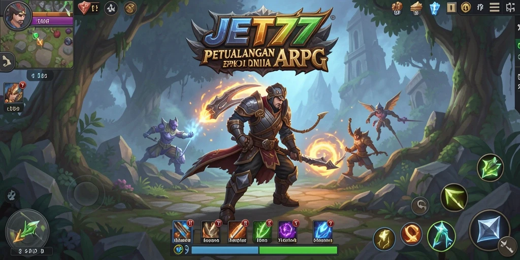 Gameplay JET77 dengan pertarungan epik dan grafis menakjubkan.
