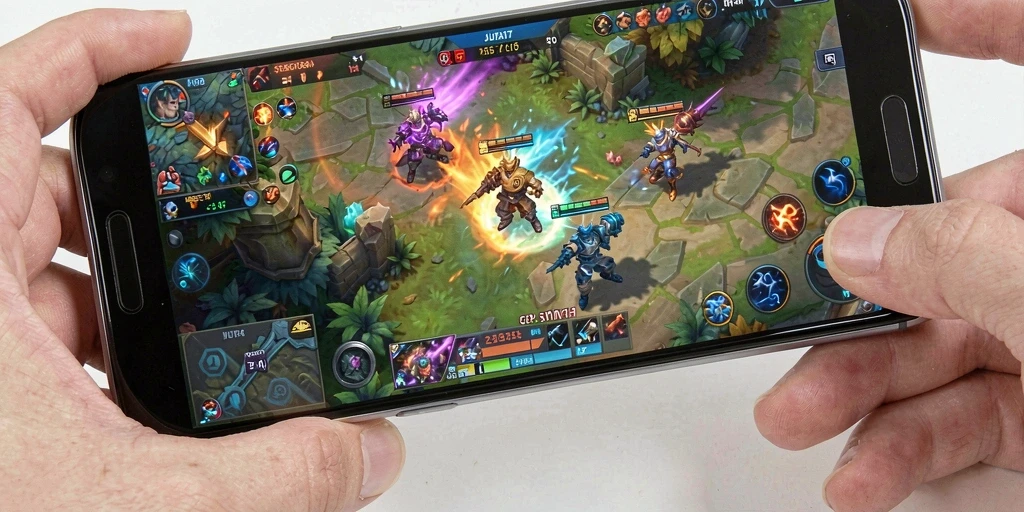Screenshot utama JUTA7 yang memperlihatkan pertarungan tim yang seru.