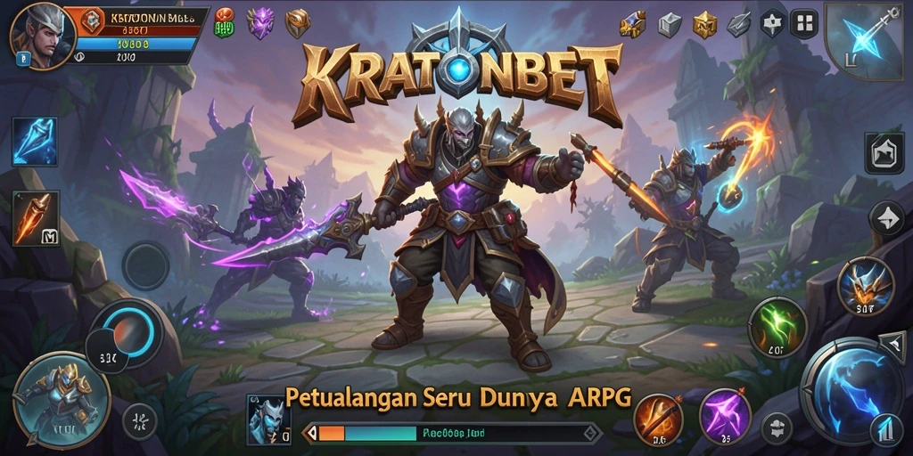 Menampilkan pertarungan epik dalam KRATONBET dengan grafis menawan.