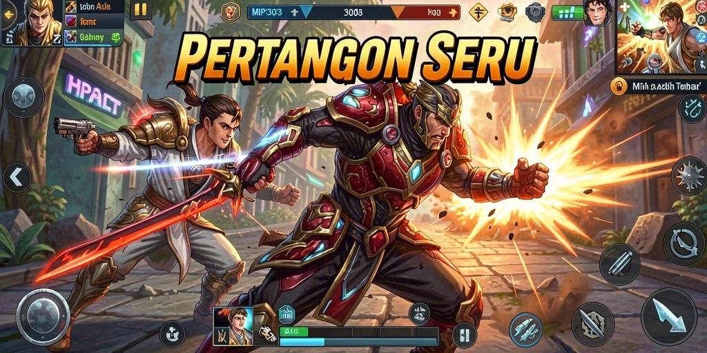 Screenshot MPO303 menunjukkan aksi pertarungan yang mendebarkan dan grafis yang indah.