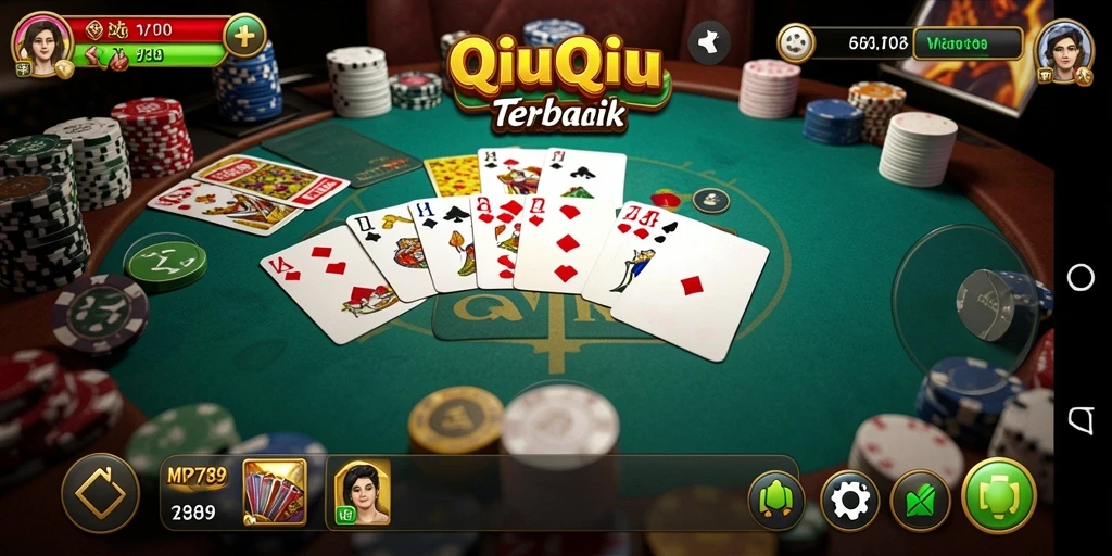 Tampilan gameplay seru dari QiuQiu di MVP789.