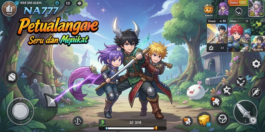 Tampilan gameplay seru NA777 dengan karakter Anime yang dinamis.
