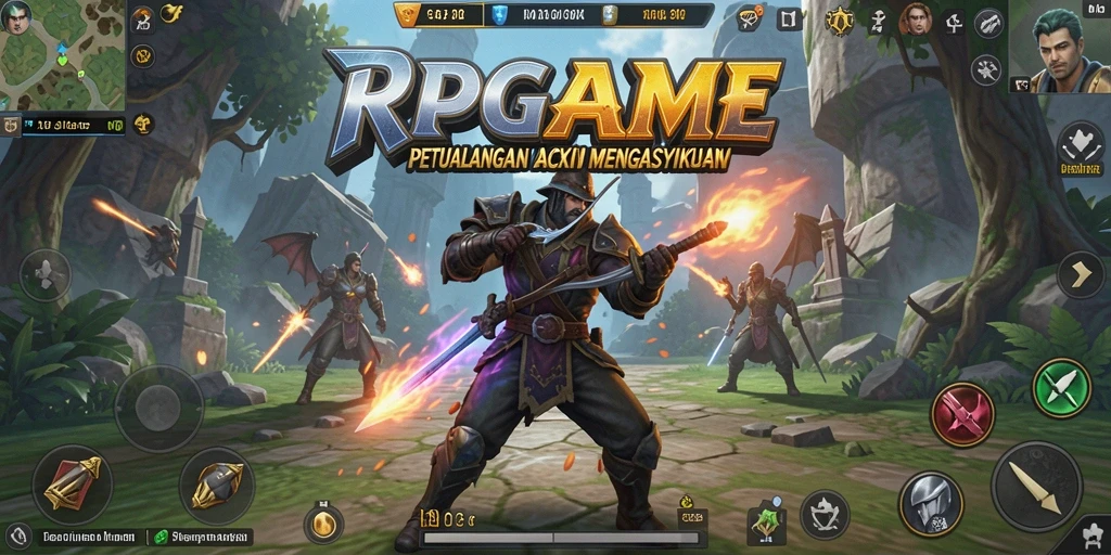 Gameplay seru di RPGAME dengan aksi pertarungan yang menegangkan.