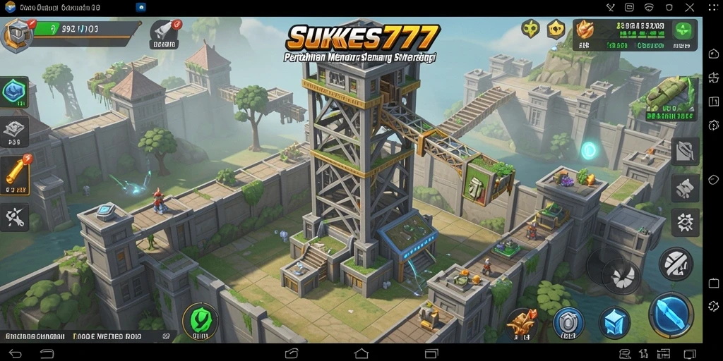 Tampilan gameplay <strong>SUKSES777</strong> yang mendebarkan dalam kategori Tower Defense.