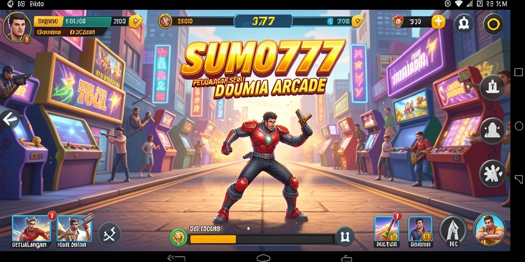 Tangkapan layar dari gameplay SUMO777 yang menampilkan aksi seru.