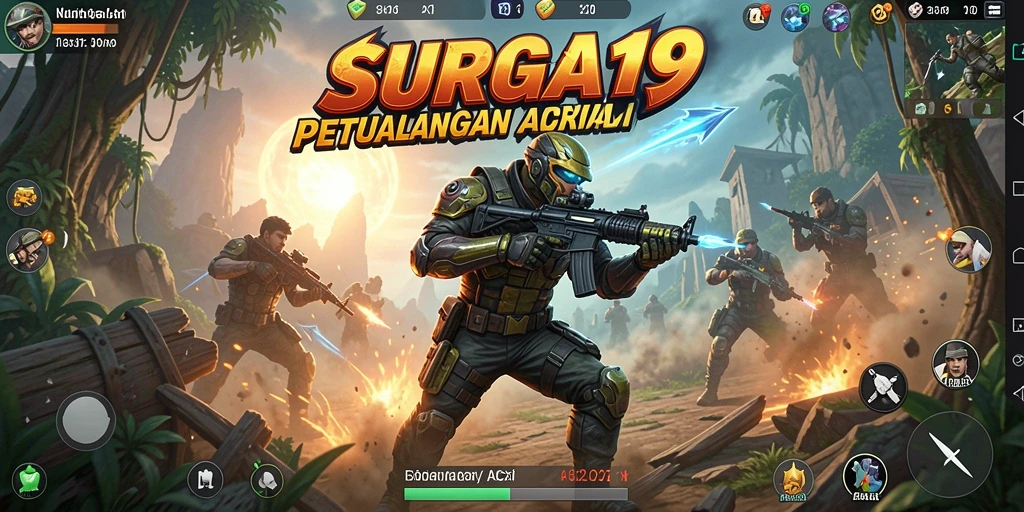 Tampilan gameplay SURGA19 yang penuh aksi dan seru.