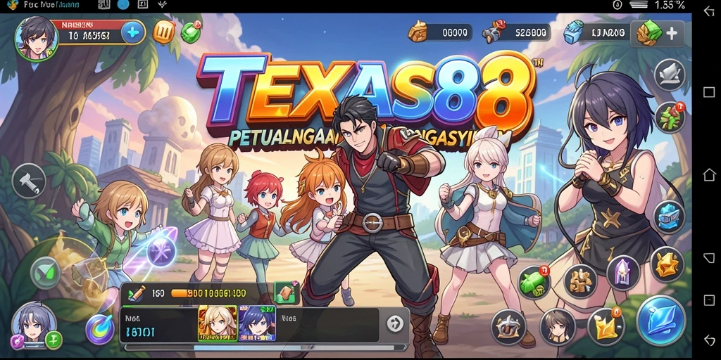 Tampilan gameplay TEXAS88 yang memukau dan penuh warna.