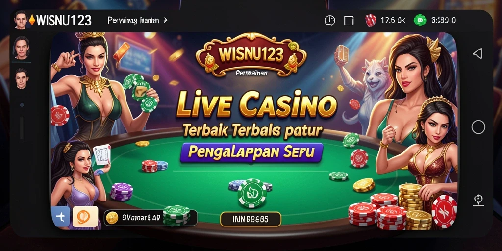 Gameplay menegangkan di WISNU123, menunjukkan keseruan Live Casino.