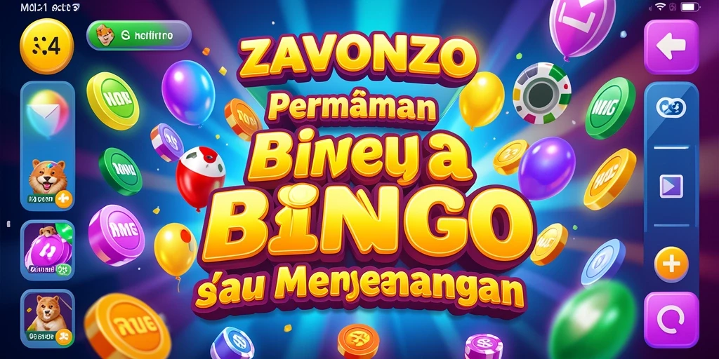 Screenshot gameplay Bingo yang menampilkan keseruan saat bermain ZAVONZO.