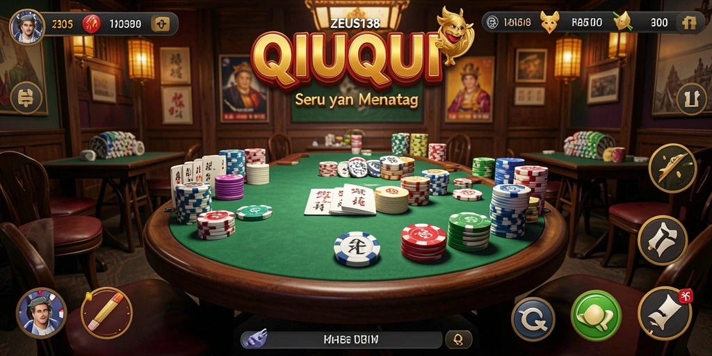 Tampilan gameplay QiuQiu yang menarik di ZEUS138.